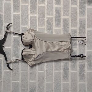 Victoria's Secret Sexy Little Things Grey Satin and Mesh Push-Up Lingerie 34C